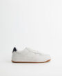Leather maxi trainers